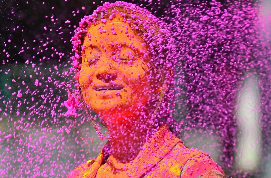 chandigarh holi celebreation, holi colour,