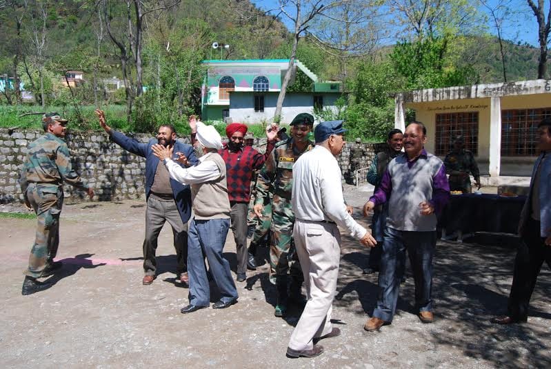 troops played holly with village on LoC 