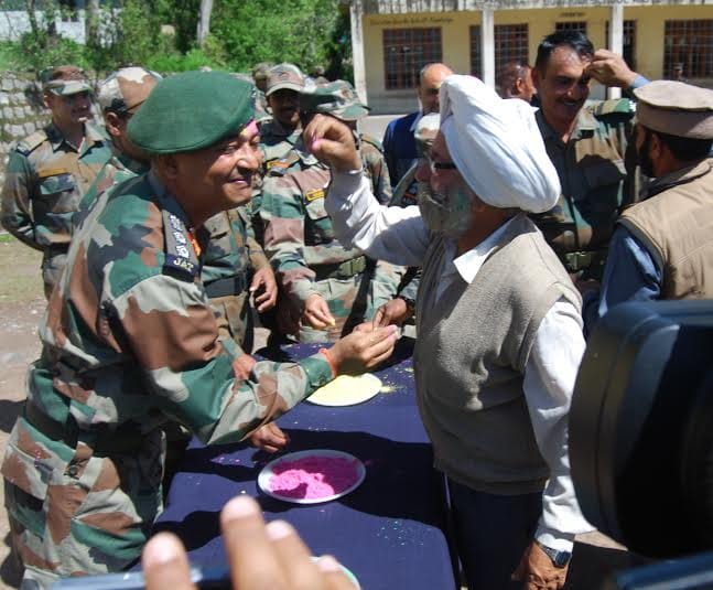 troops played holly with village on LoC 