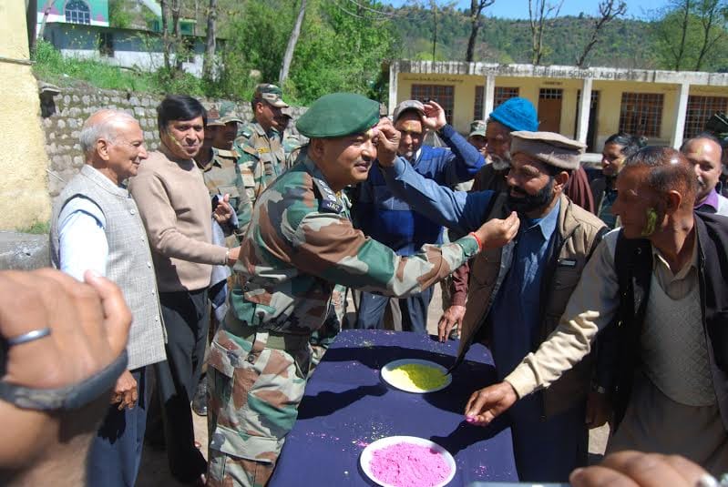 troops played holly with village on LoC 