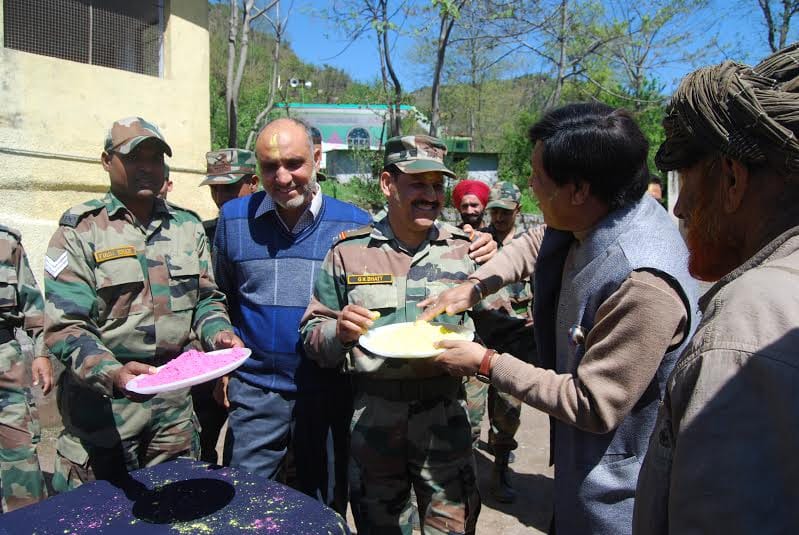 troops played holly with village on LoC 
