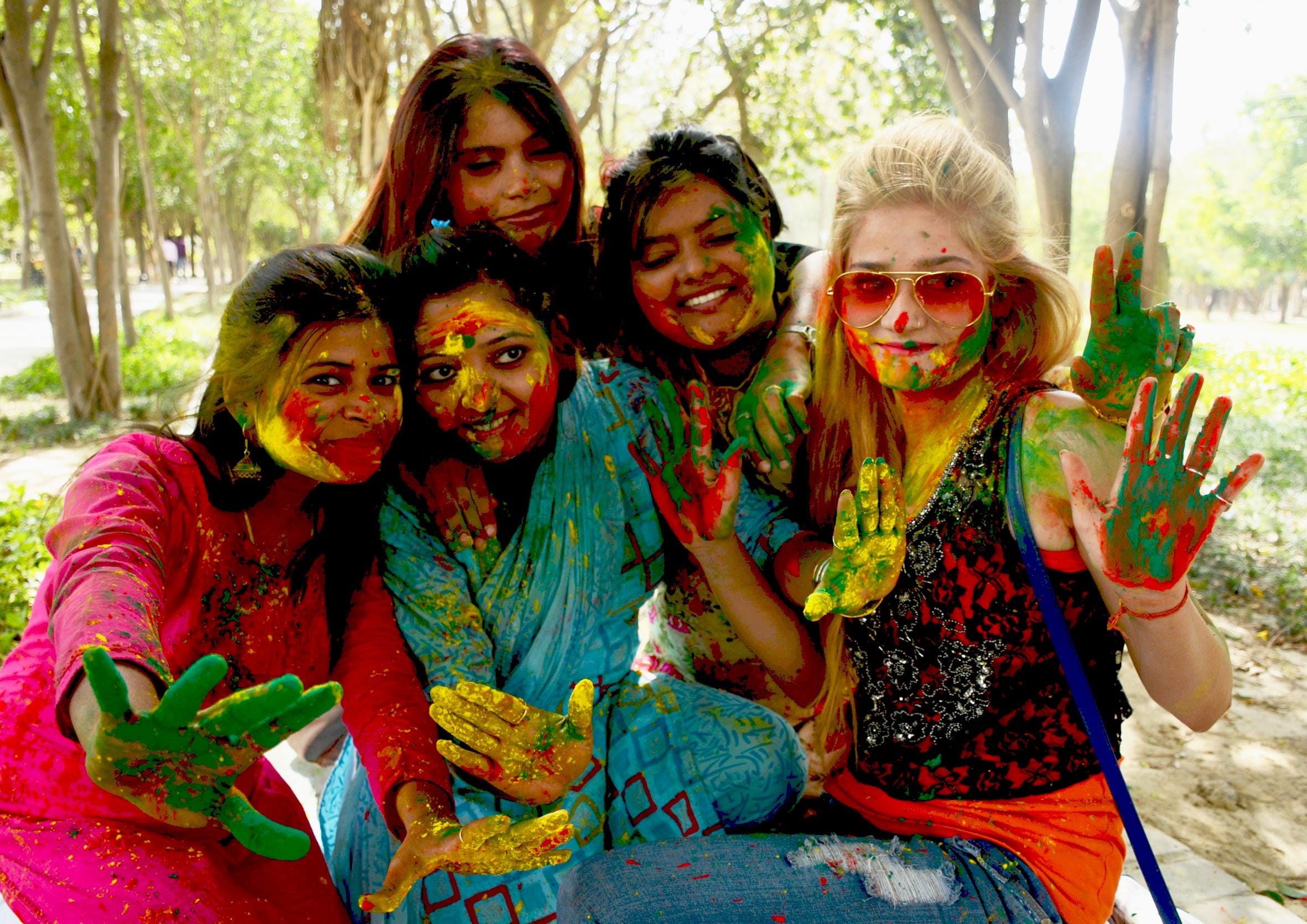 Big Holi celebration in Lucknow.