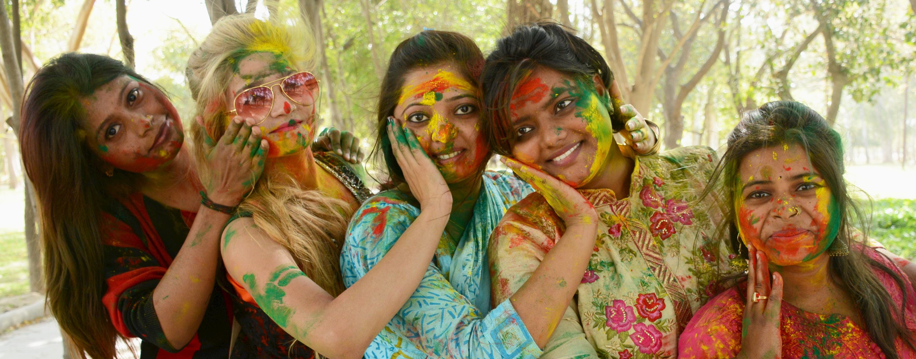 Big Holi celebration in Lucknow.