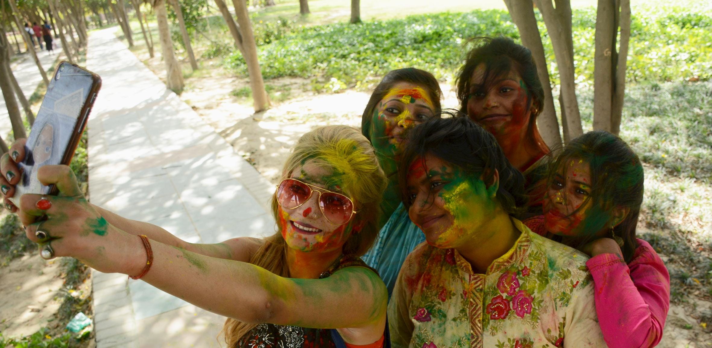 Big Holi celebration in Lucknow.