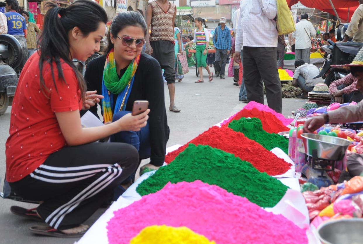 Sales in Lucknow at Holi.