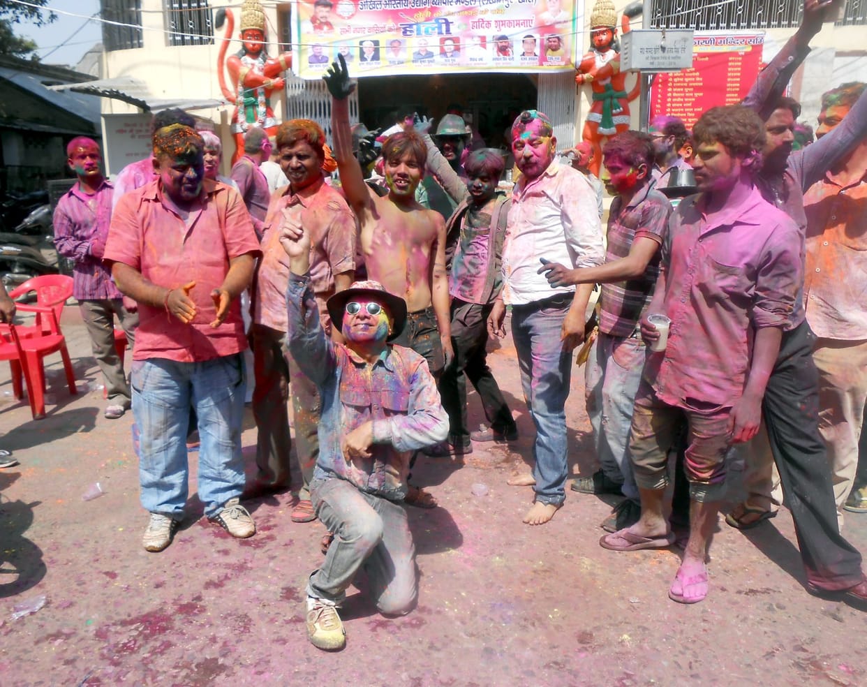 Lakhimpur is lit in the colors of Holi
