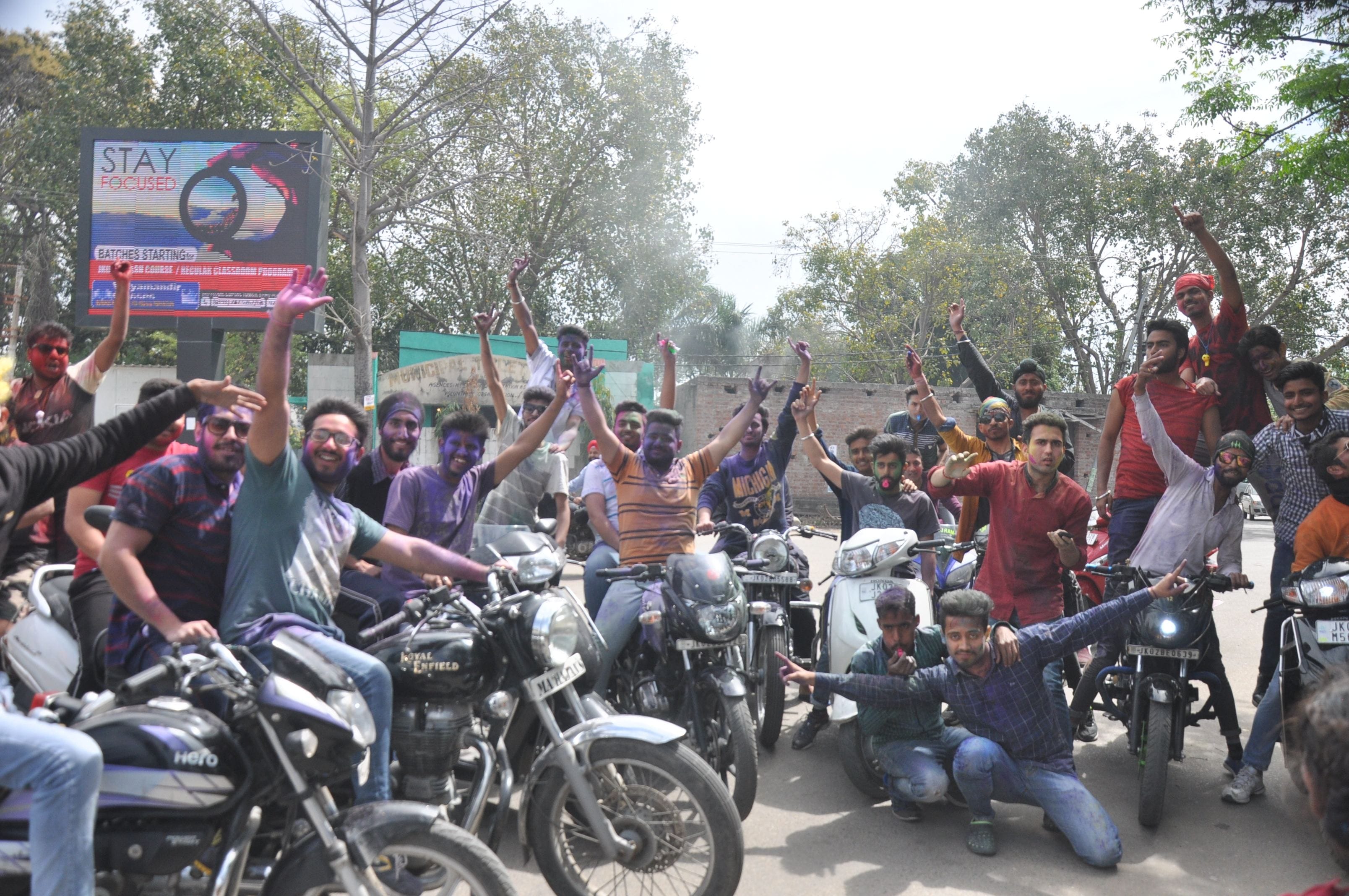Holi celebration in Jammu