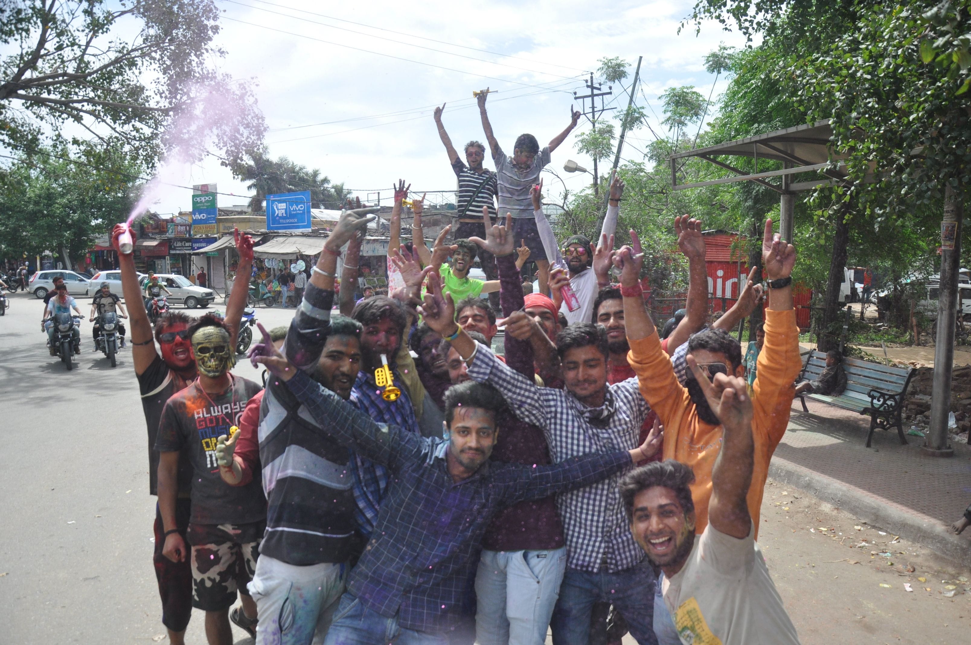 Holi celebration in Jammu