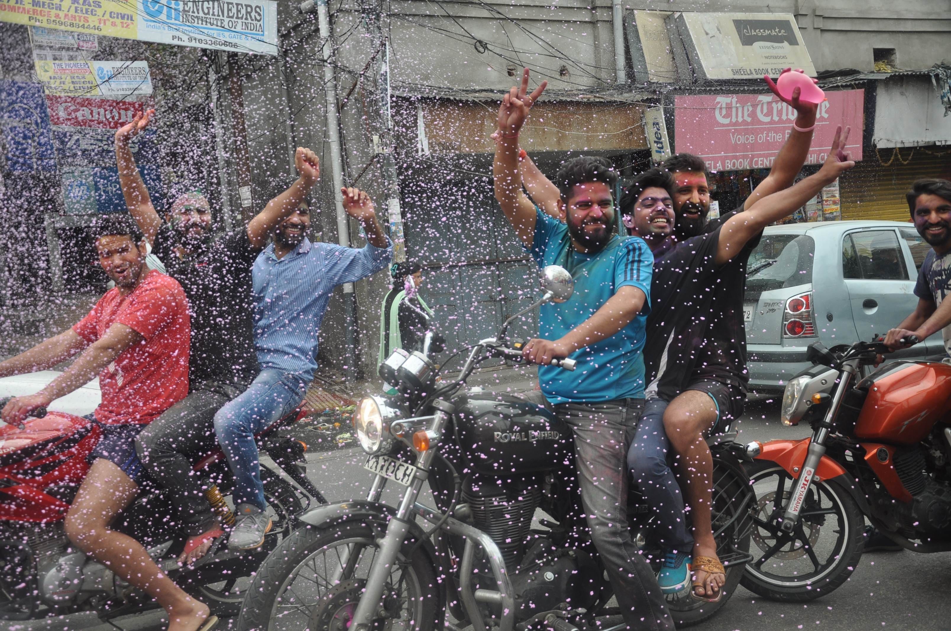 Holi celebration in Jammu