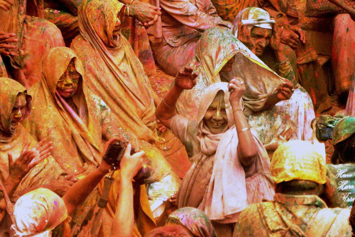 Holi Festival celebration many cities in India