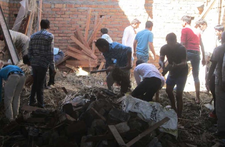 house falling, two workers died, hisar house falling, crime, hisar, haryana