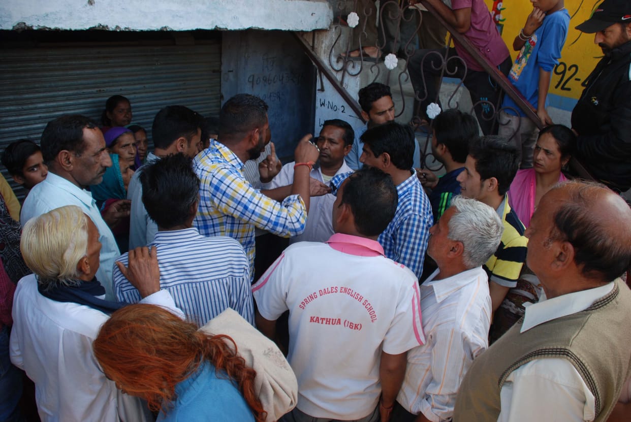 protest against CAPD department 