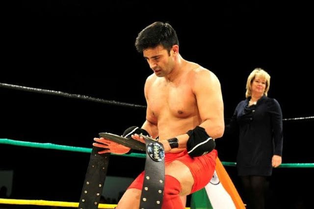 sangram singh, wwe fight, wrestling, fight with death warrant, sports