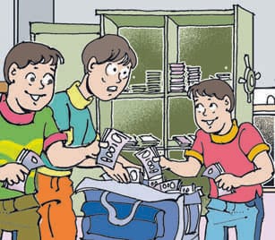  thieves looted a house