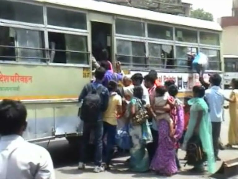 Roadways buses on Holi started since morning incident