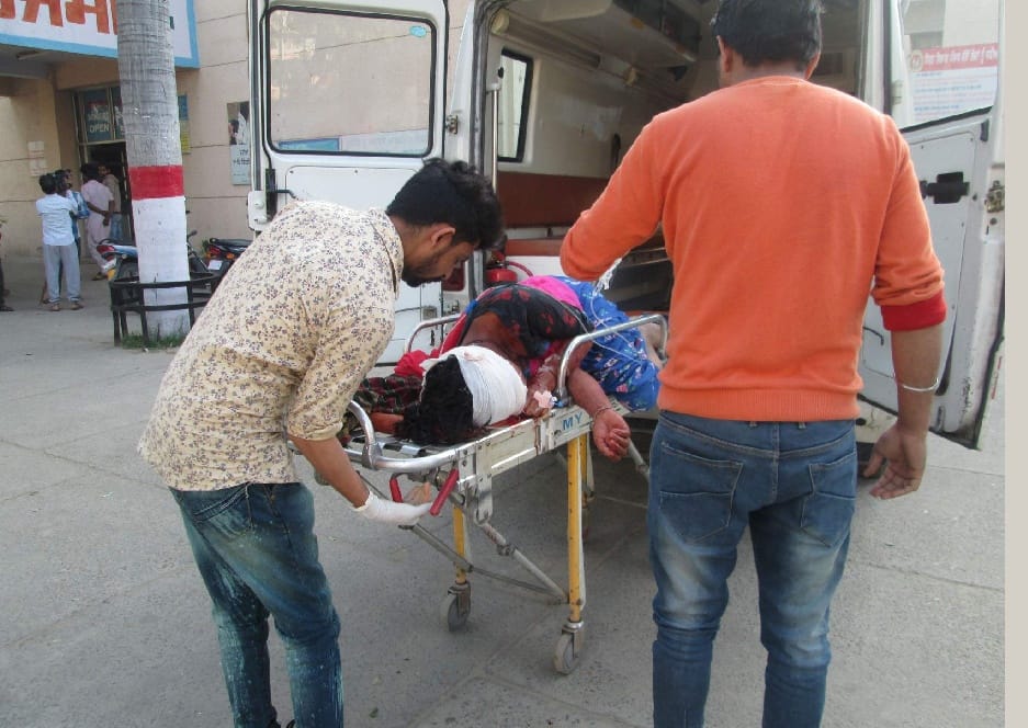 attempt to kill wife in samana, gun shot, husband fire, samana, patiala