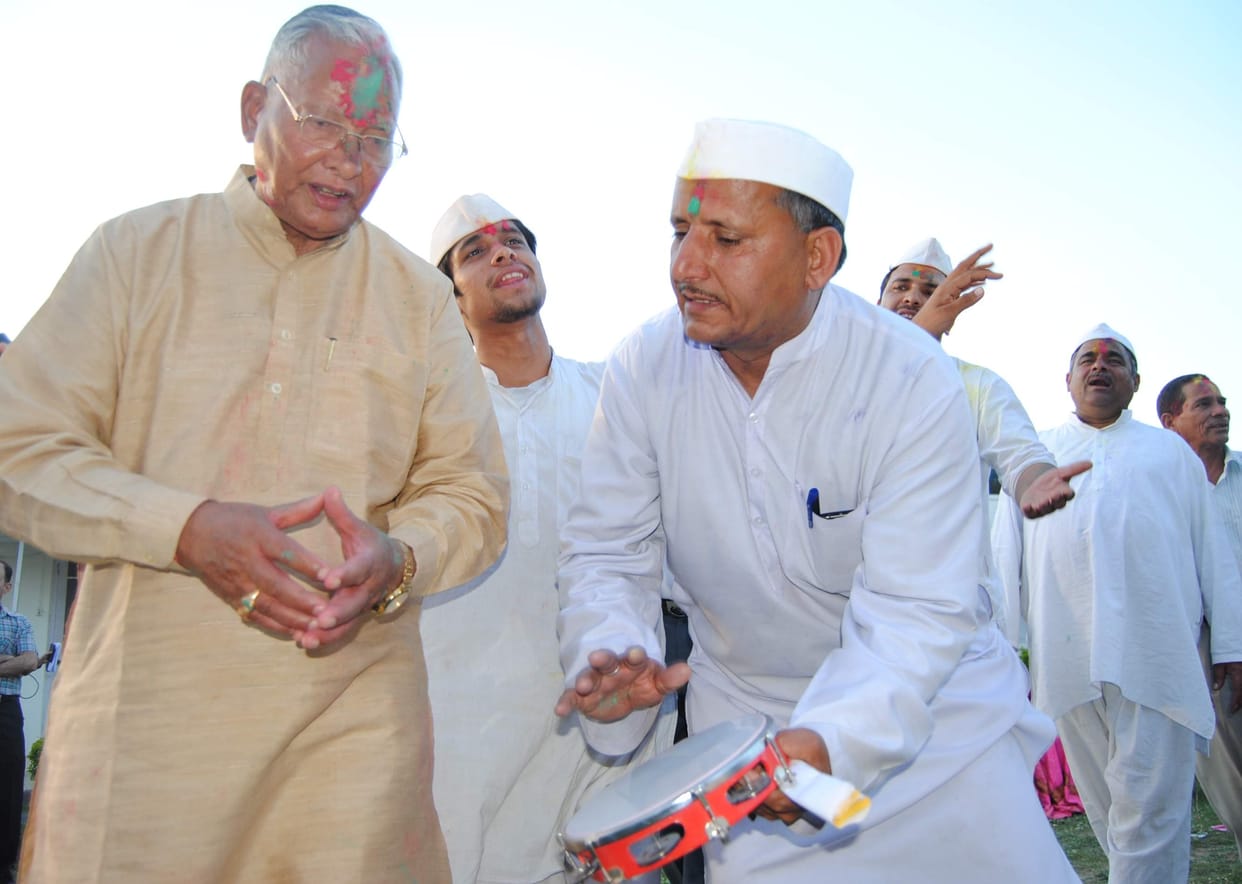 speaker govind singh kunjwal celebrate holi.