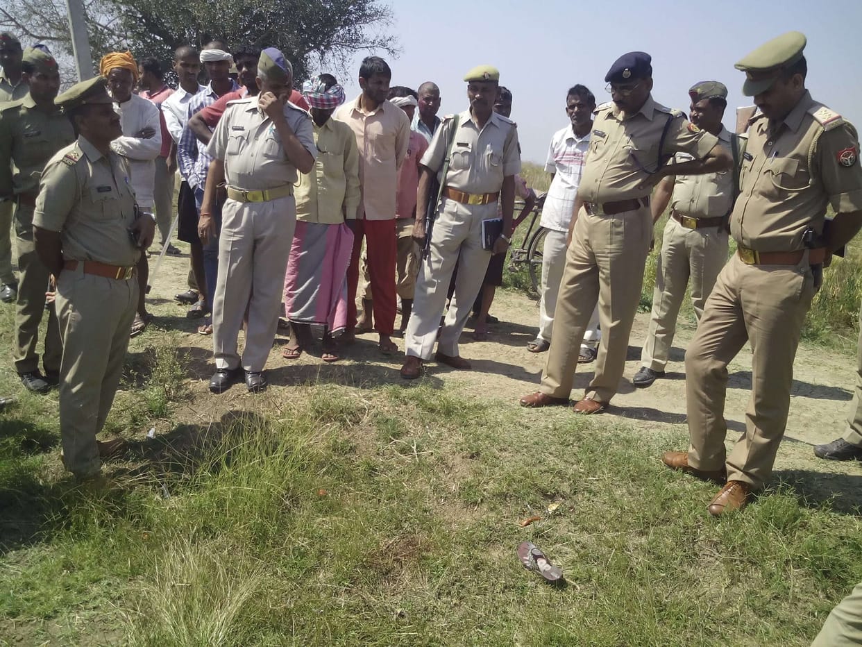 Two bodies were found in a field