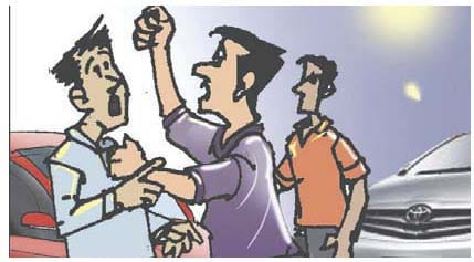 15-20 persons, including inspector of Noida FIR