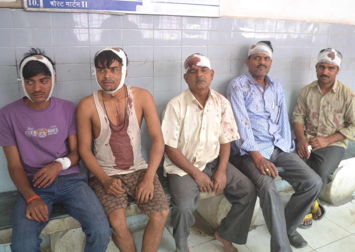The bloody clash for siege on government land
