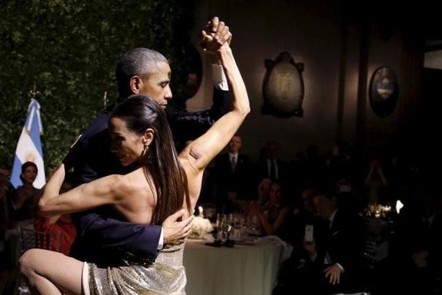 Soft shoe diplomacy: Obama dances the tango at Argentine state dinner