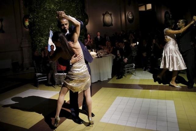 Soft shoe diplomacy: Obama dances the tango at Argentine state dinner