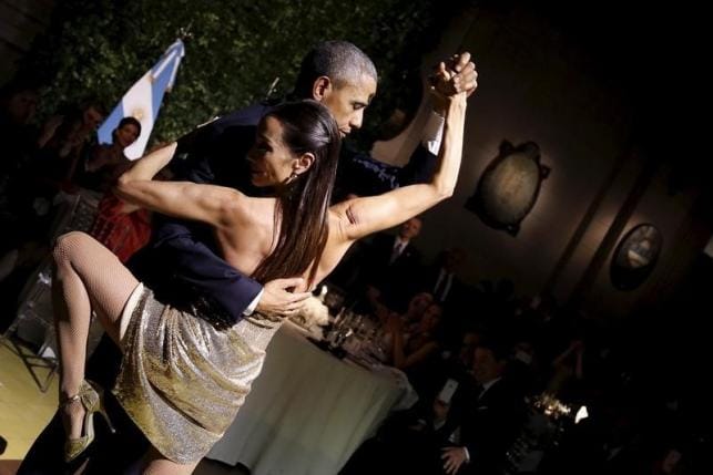 Soft shoe diplomacy: Obama dances the tango at Argentine state dinner