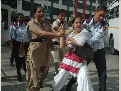 teachers protest bhatinda, protest bhatinda, Ett teachers lathicharge bhatinda
