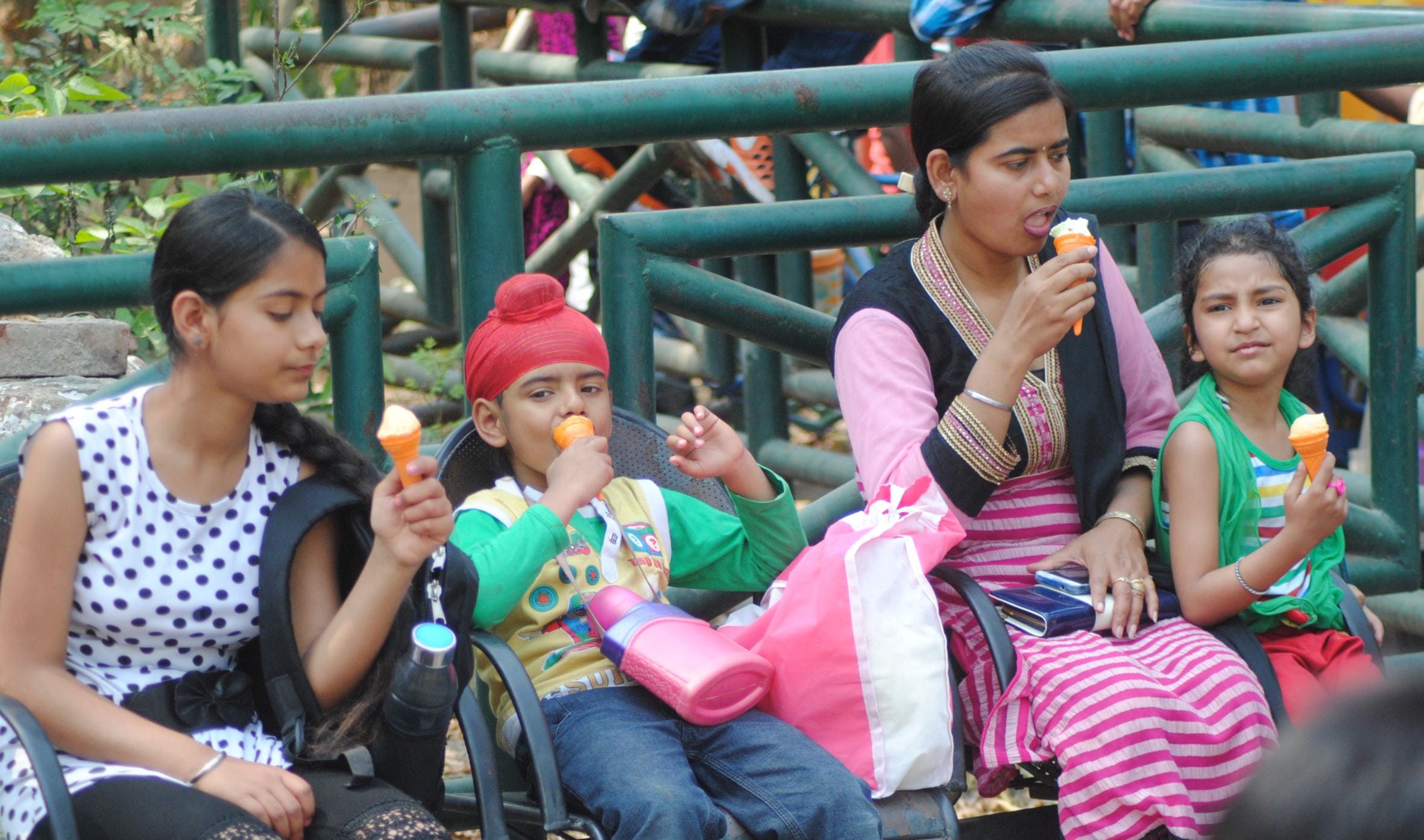  People in lucknow zoo.