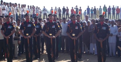 martyr sanjeev funral, bsf soldiar sanjeev funral, bsf soldiar sanjeev, bsf, julana, haryana