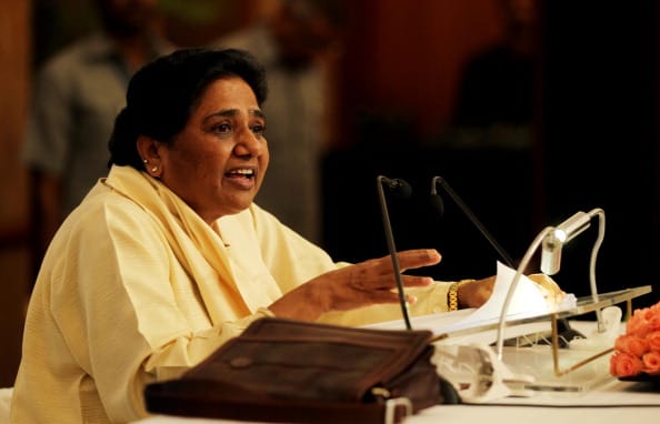 Mayawati targets BJP and RSS.