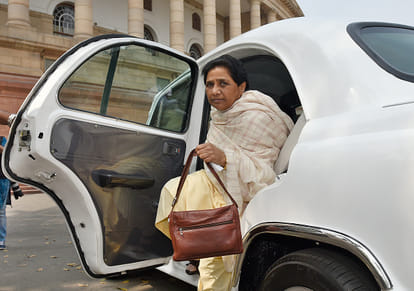 Mayawati targets BJP and RSS.