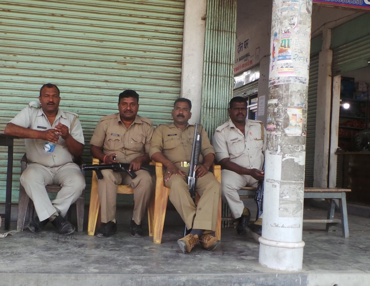  Force was deployed for the second day