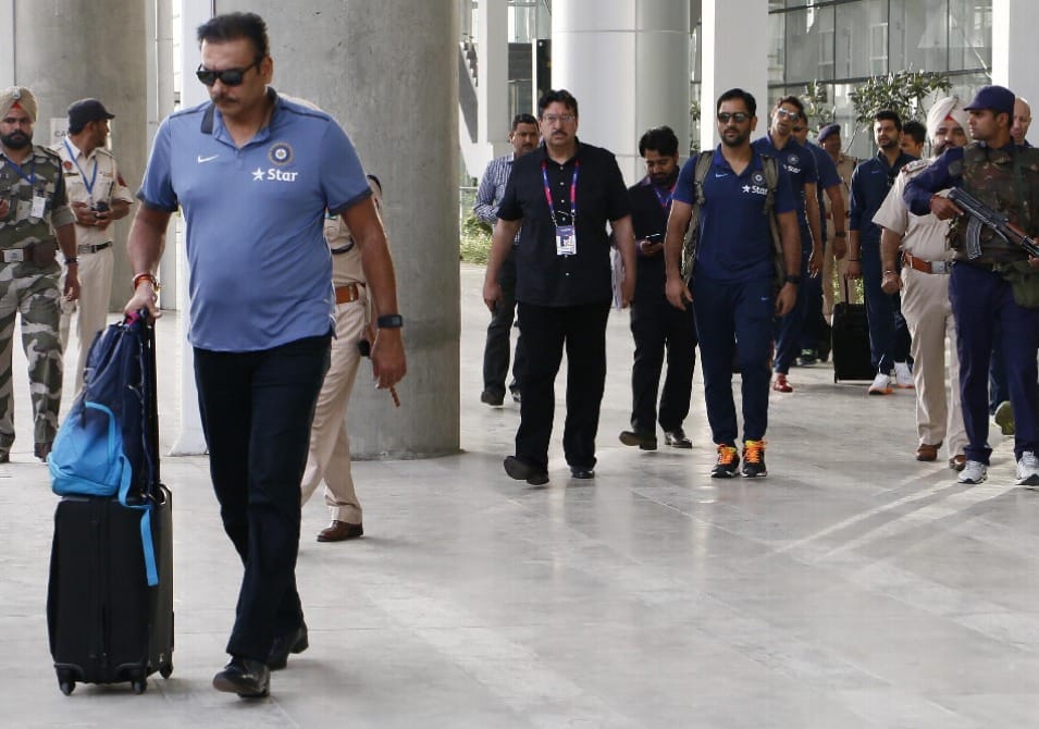 T20 world cup match: team india reached chandigarh