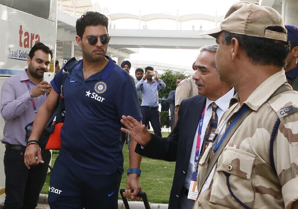 T20 world cup match: team india reached chandigarh