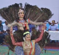 Gualala was playing Holi with flowers, greetings