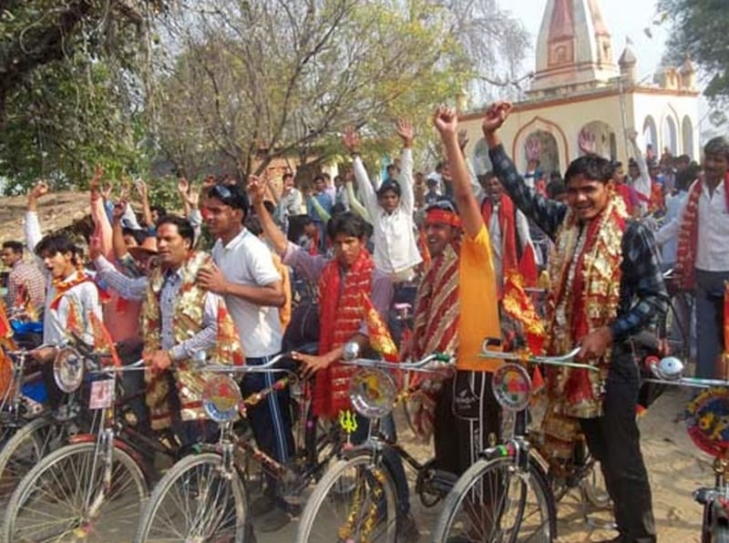 Batch of devotees leave for mother's philosophy Purnagiri