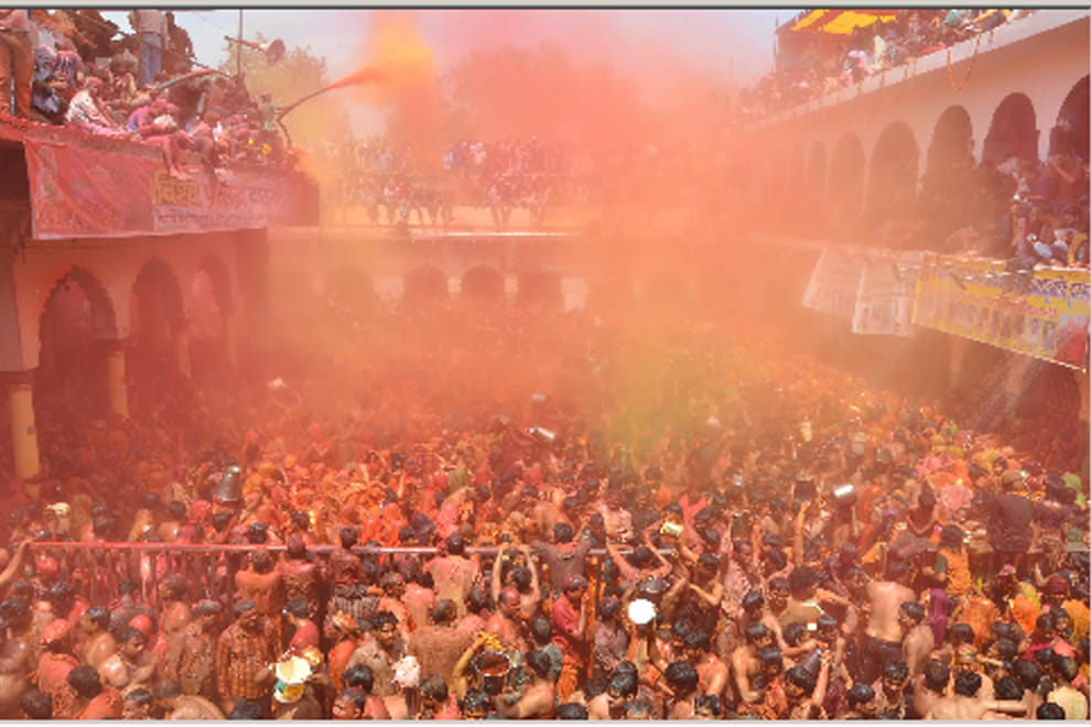 Holi celebrated in braj