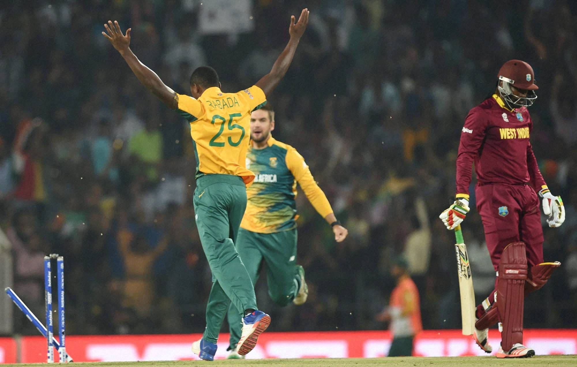 Chris Gayle 4th time failed to score more than 15 run vs SA