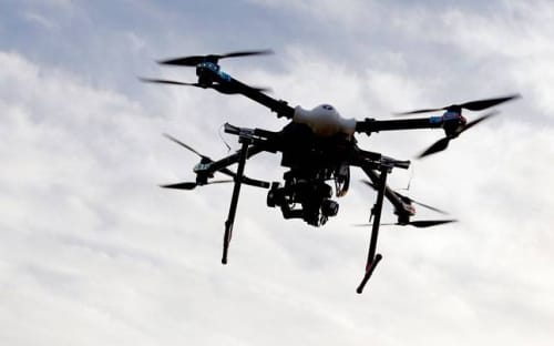 police taking help of drone camera for controlling crime 