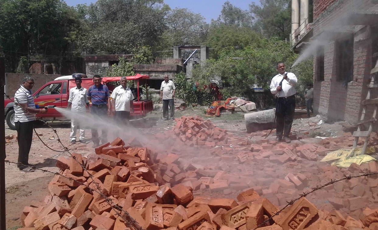 The fire department will pump at high pressure problems