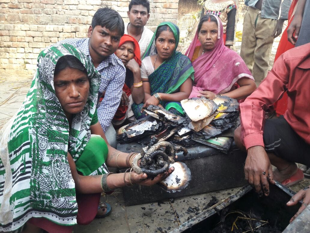 The fire took away the family's happiness