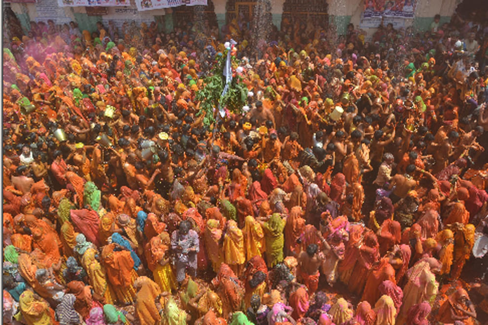Holi celebrated in braj
