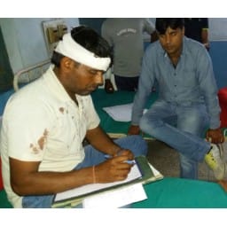 bhiwani news, holi, horse around, injured, people