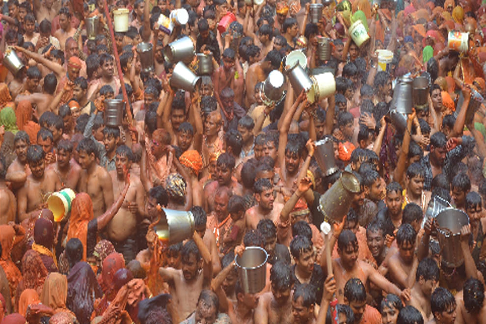 Holi celebrated in braj