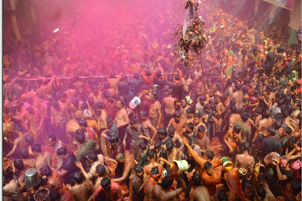 Holi celebrated in braj