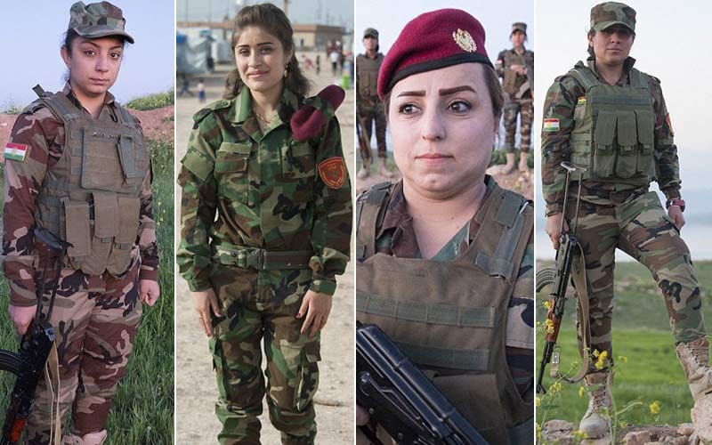 Kurdish women fighters say they want to look beautiful after death 