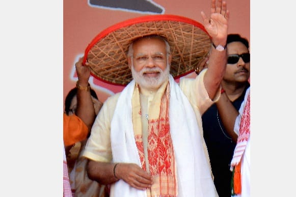 Assam assembly election: Narendra Modi looks in different styles during election campaign launching