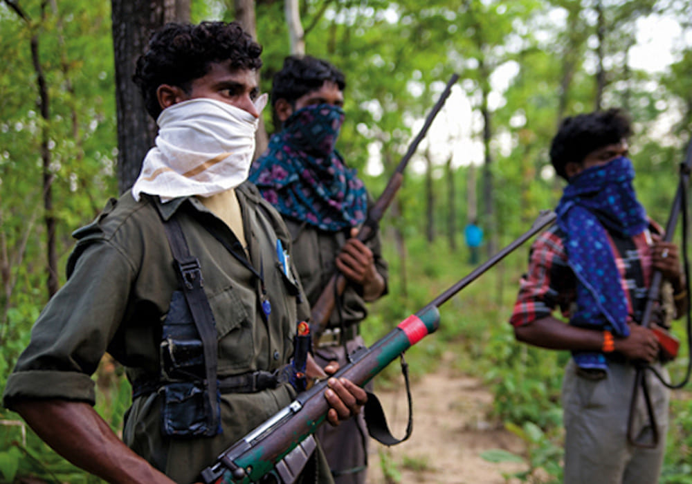 Naxalites set fire to three vehicles engaged in road construction in Chhattisgarh