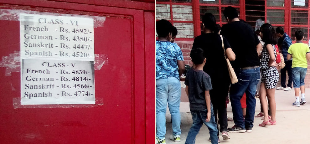 books and uniforms selling on high rates in schools in noida